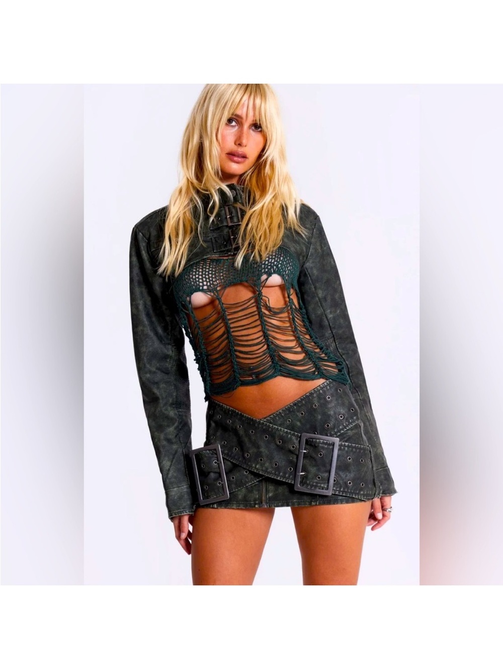 Jaded London Assassin Micro Mini Skirt size UK4 US0